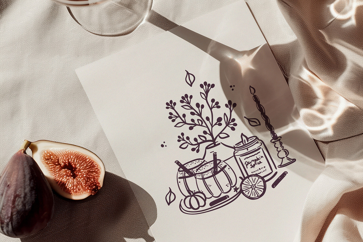 Cozy Autumn Hand Drawn Collection, a Seasonal Illustration by Leila Divine (Photo 28 of 29)