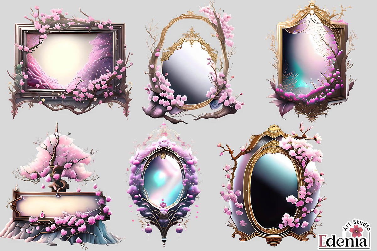 Cherry Blossom Sakura Interior #2, a Seasonal Illustration by EdeniaArtStudio (Photo 6 of 8)