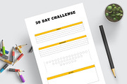 Healthy Lifestyle & Fitness Planner, a Stationery Template by Amit Debnath (Thumbnail 4 of 7)
