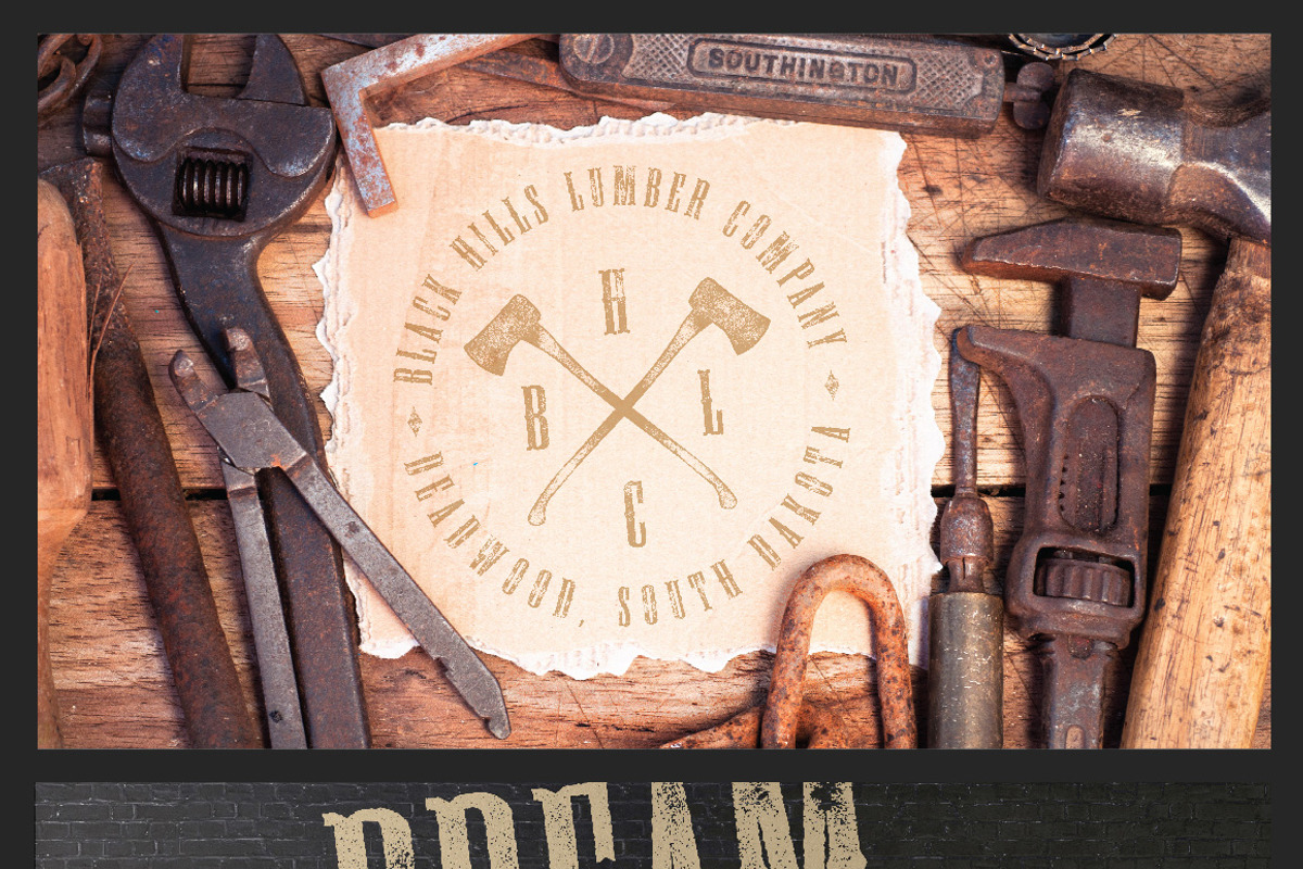 Deadwood Vintage Typeface w/Bonus preview 6