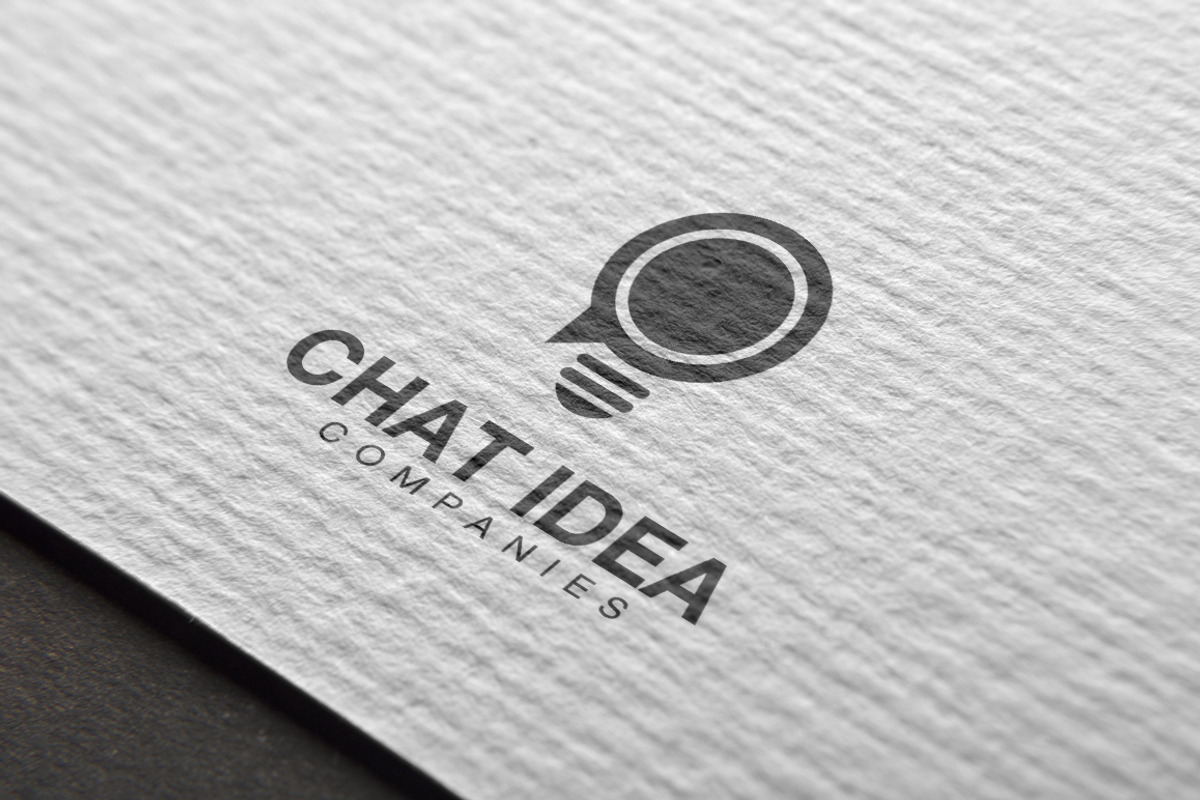 Chat Idea Logo, a Branding & Logo Template by CAIRON CREATIVESTUDIO (Photo 4 of 5)