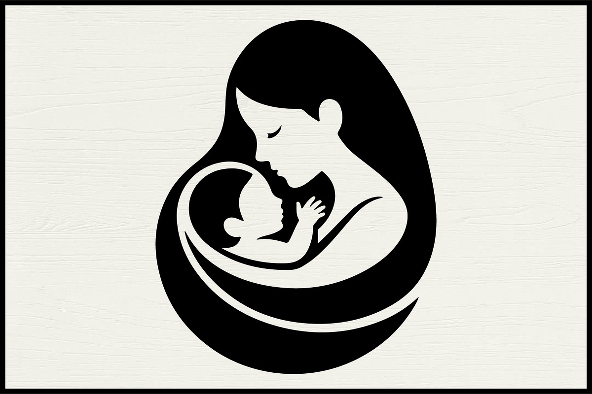 30 Mother Baby Nest Silhouette Set, a Person Illustration by Artivon (Photo 2 of 4)