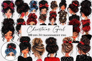 Christmas Girl clipart, an Illustration by Designworld