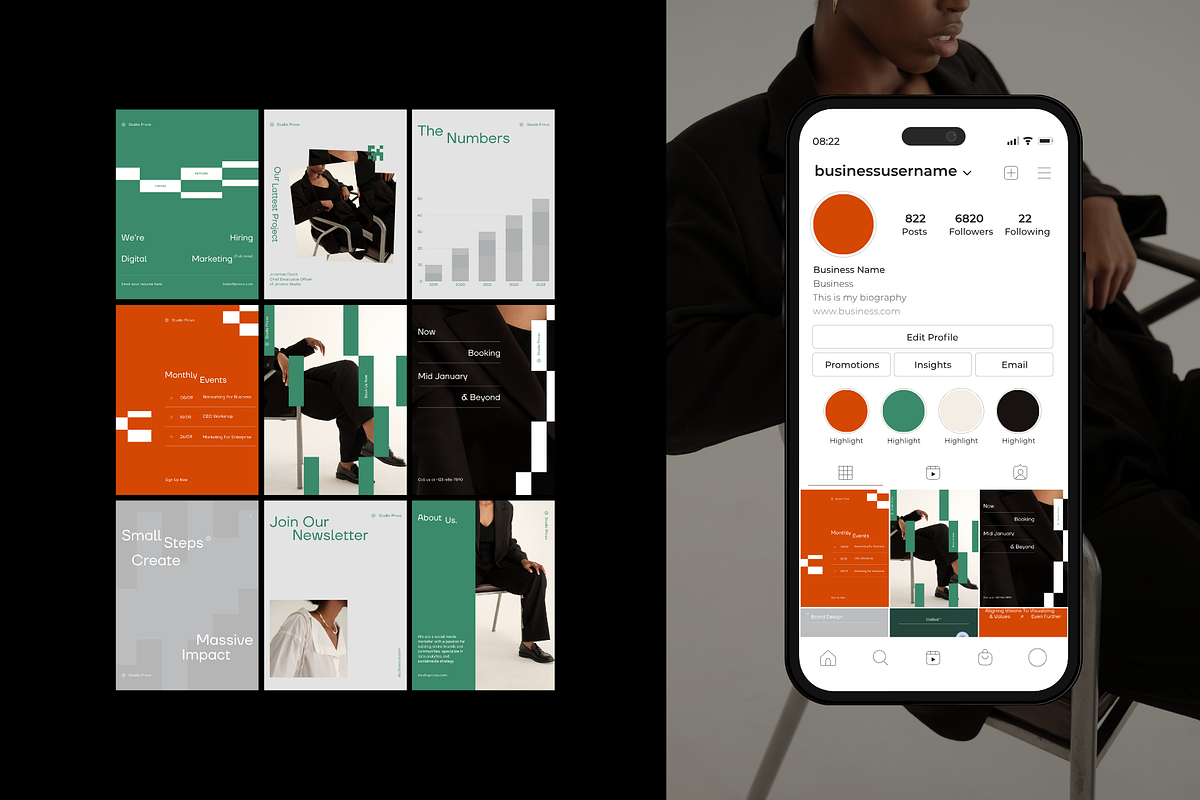 Minimalist Social Media Kit Business, a Social Media Template by Studio Provo (Photo 6 of 7)