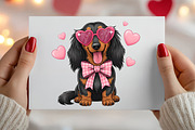 Valentine Dachshund PNG, an Illustration by Canvas Craft (Thumbnail 4 of 6)