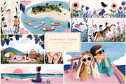 Summer- 198 AI illustrations, a Seasonal Illustration by Pundateam (Thumbnail 1 of 6)