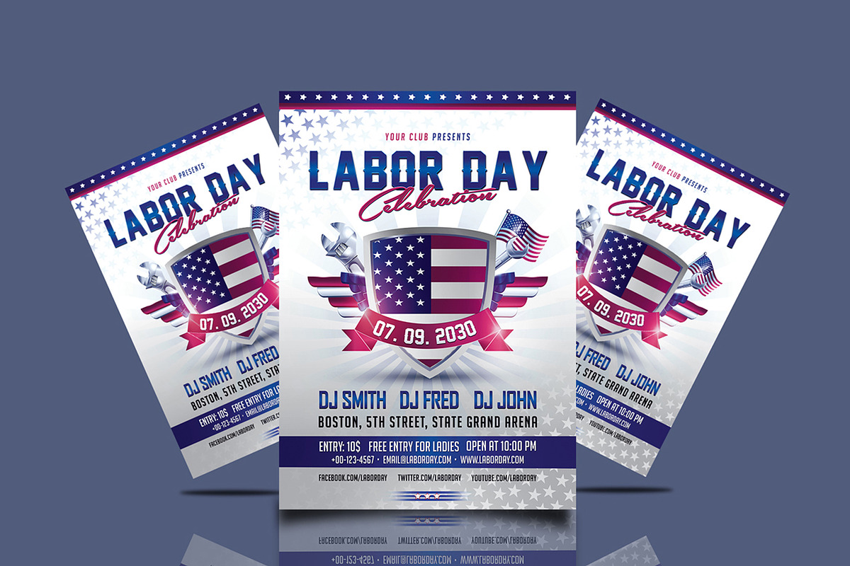 Labor Day Celebration Flyer Set, a Flyer Template by Totem Design Studio (Photo 4 of 5)