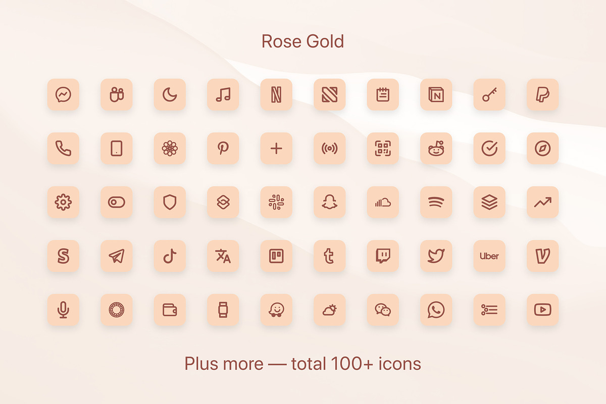 iOS 14 Pastel Icon Pack, an Outline Icon by Yung (Photo 4 of 5)