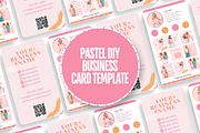 Pastel QR Business Card Template, a Business Card Template by SunshineStudioBoutique (Thumbnail 2 of 9)