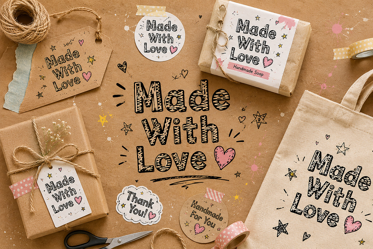 Doodle Sketch, a Slab Serif Font by Wow Magic (Photo 2 of 4)