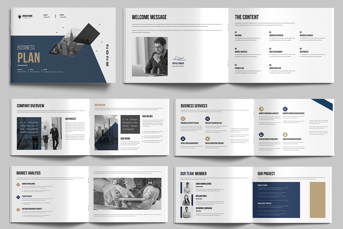 Professional Business Plan Landscape, a Brochure Template by MightyDesign (Photo 1 of 9)