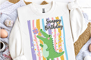 Birthday Pun Crocodile Hand-Drawn, a Seasonal Illustration by OK Design (Thumbnail 2 of 5)
