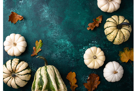 Autumn fall background with pumpkins, a Holiday Photo by Yulia Furman