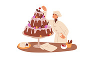Chefs cooking & decorating food set, a Food Illustration by Good Studio (Thumbnail 2 of 7)