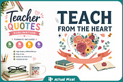 Teacher Quotes Sublimation Bundle, an Education Illustration by Actual Pixel (Thumbnail 8 of 18)