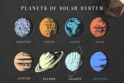 Space Collection with moon & planets, an Object Illustration by Chewie Co (Thumbnail 3 of 13)