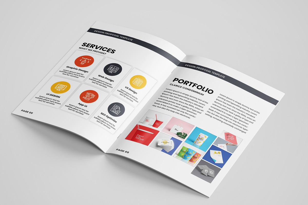 Proposal Template, a Brochure Template by RiveupDigital (Photo 3 of 8)