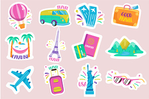 Travel Stickers Set