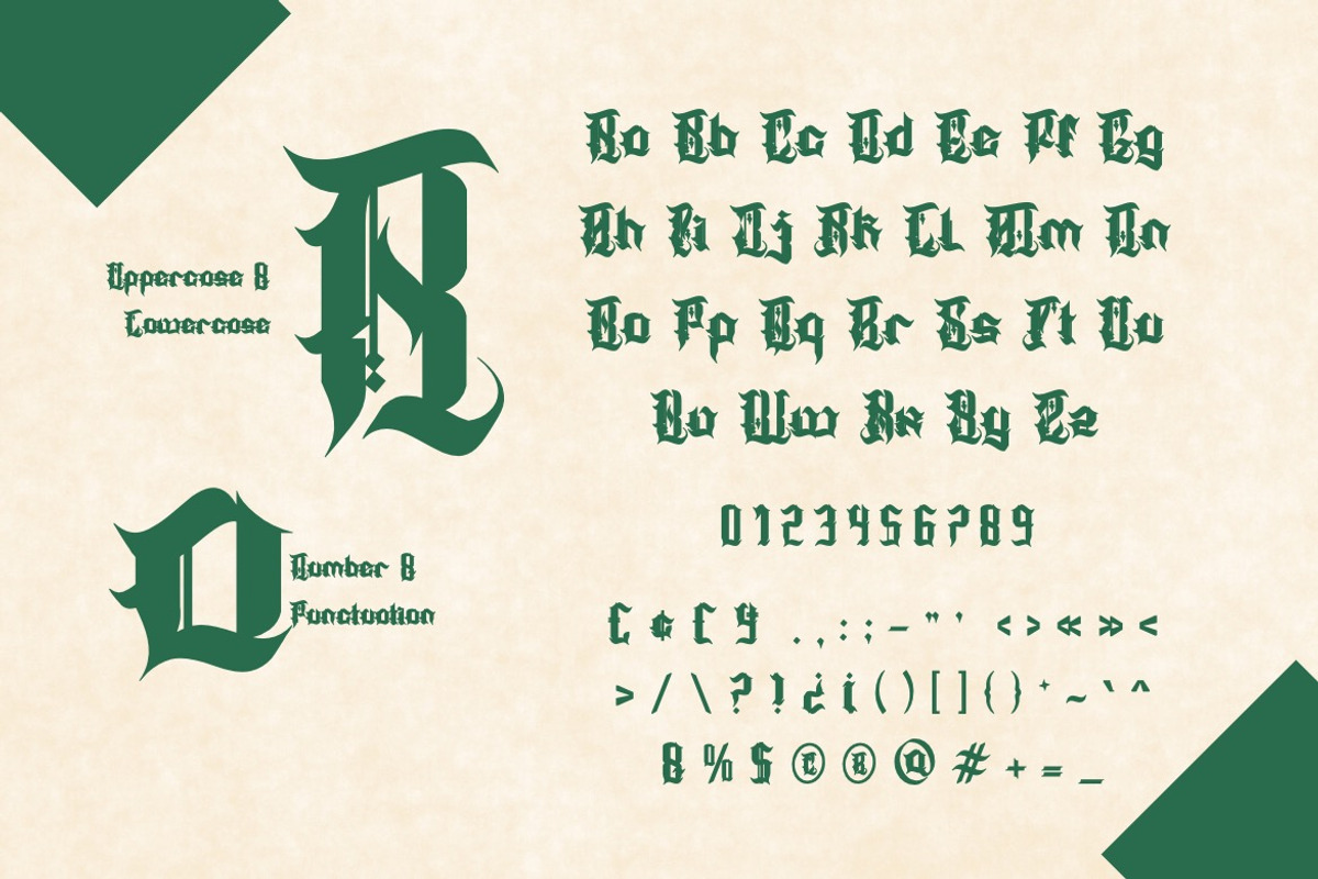 Asterixot - Modern Blackletter Font, a Blackletter Font by Dhabee (Photo 4 of 17)