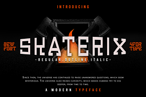 Skaterix - Sport Typeface