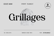 Grillages Modern Serif Font, a Serif Font by UICreative (Thumbnail 1 of 11)