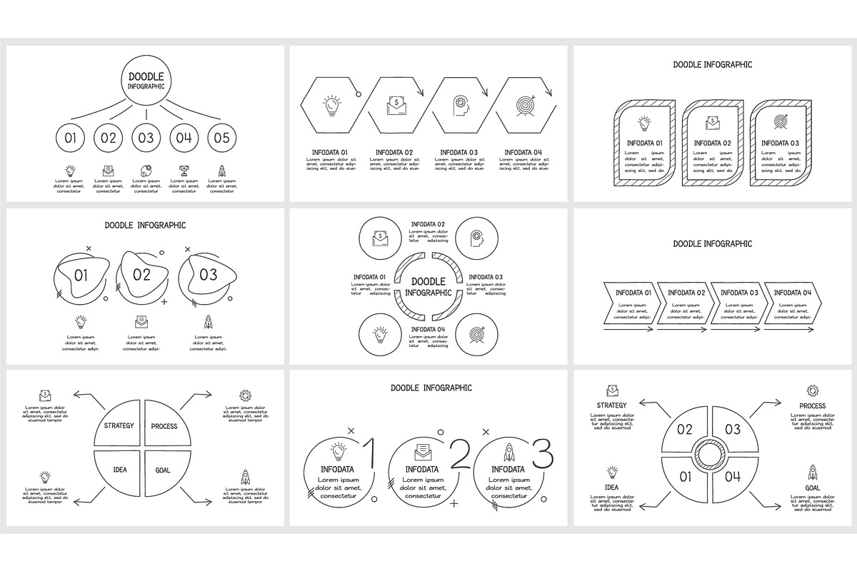 Set Doodle Presentation Canva preview 7