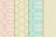 12 elegant pattern and 6 frames, a Pattern Graphic by CLIPART GARDEN (Thumbnail 4 of 5)