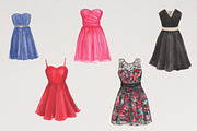 Watercolor Dresses, an Illustration by R.Ewers Designs (Thumbnail 3 of 3)