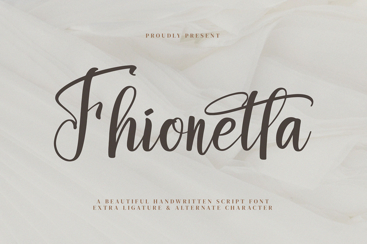 Fhionetta, a Handwritten Font by Goresan Studio (Photo 1 of 15)