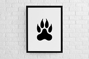 Animal Paw Silhouette SVG #2, an Animal Illustration by newminddesign (Thumbnail 2 of 3)