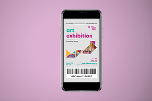 Simple Art Exhibition Ticket