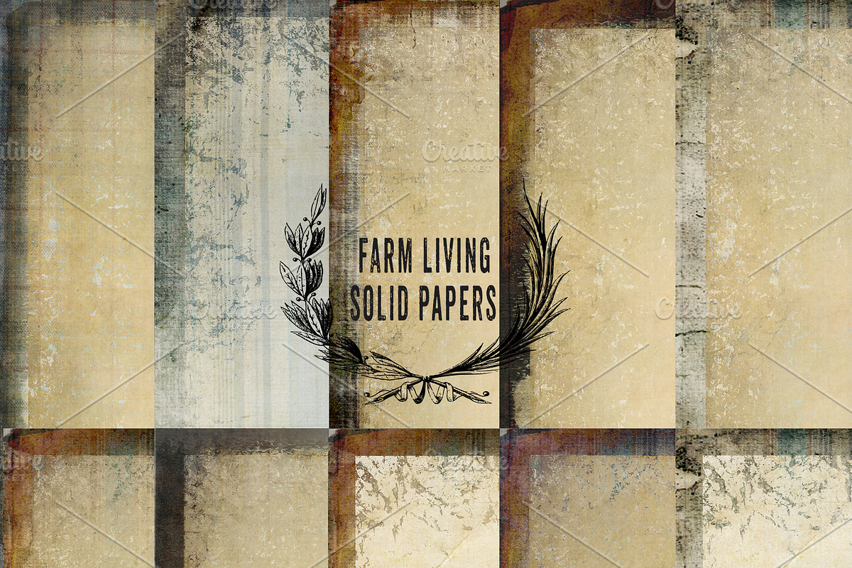 Farm Living Clipart & Backgrounds, an Animal Illustration by Le Paper Cafe (Photo 4 of 5)