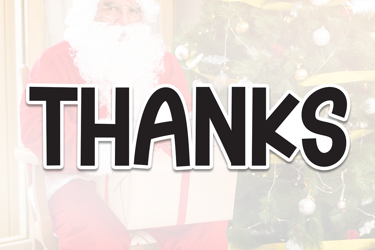 Simple Santa | Script Font, a Script Font by Scratchones (Photo 9 of 9)