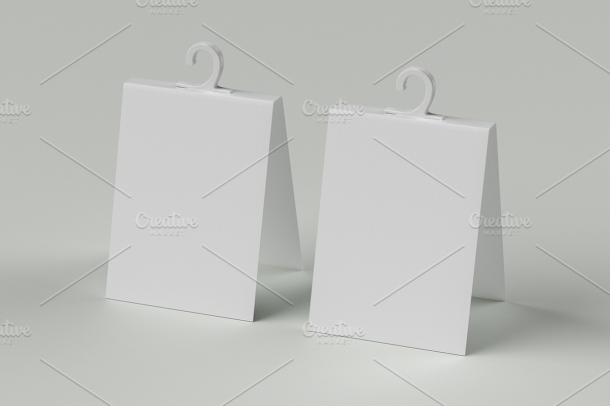 Set of Folding Hanging Tag mockups, a Packaging Mockup by Black Cat Studio (Photo 4 of 13)