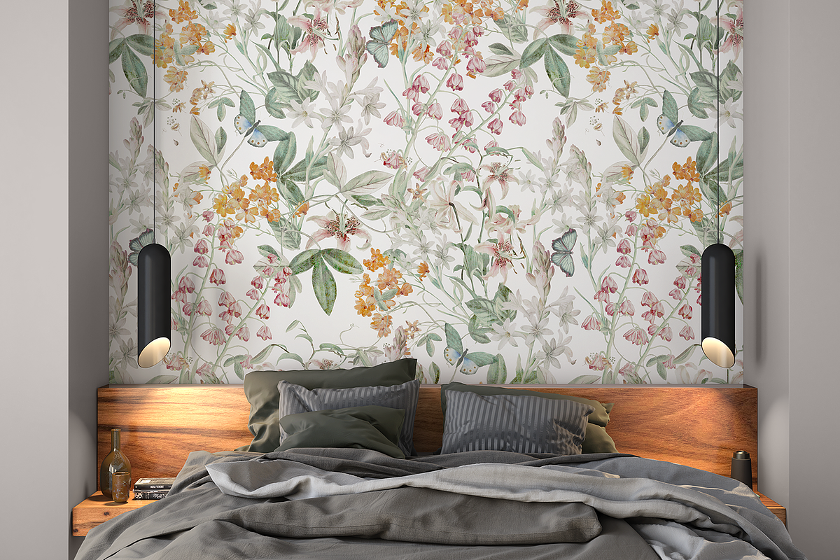 Subtle Spring Wall, a Wallpaper Graphic by MalyskaStudio