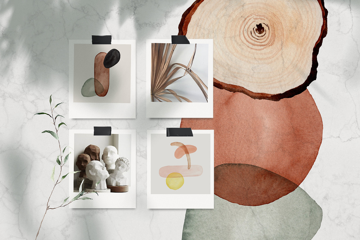 Watercolor Neutral Minimalist art, an Illustration by Beigetime (Photo 10 of 10)