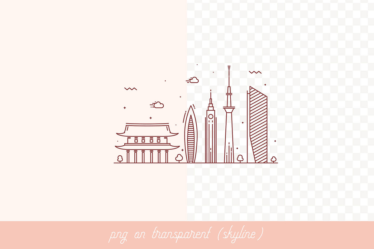 Huge collection of cities skylines, a Work Illustration by TheMountBirdStudio (Photo 3 of 15)