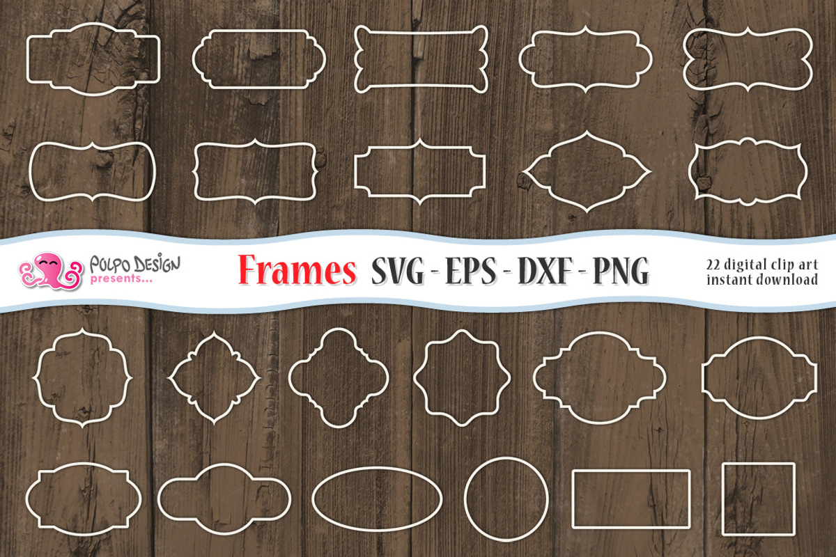 SVG Frames clip art, an Object Graphic by PolpoDesign (Photo 2 of 2)
