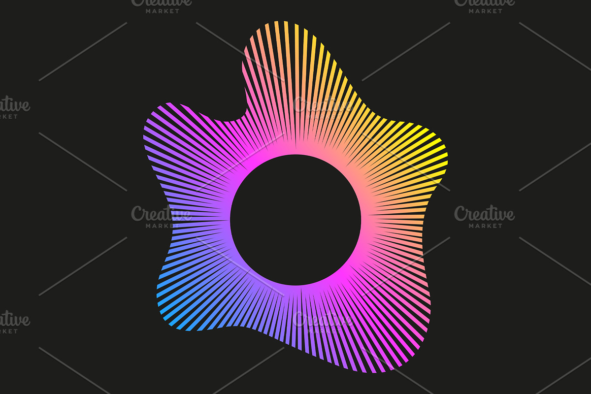 Set of colorful soundwave icons, an Object Illustration by Hannet (Photo 5 of 5)