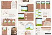 SALE! Boho Slide Deck Templates, a Presentation Template by Marketing Templates Co. (Thumbnail 2 of 15)