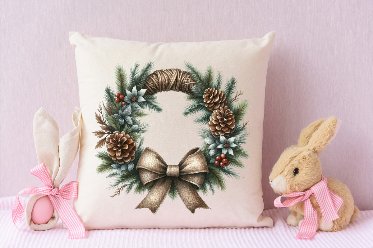Christmas bow PNG, an Illustration by Designking (Photo 3 of 4)