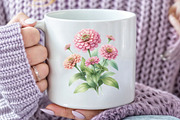 Watercolor Summer Flower Clipart, an Illustration by CraftArtStudio (Thumbnail 5 of 6)