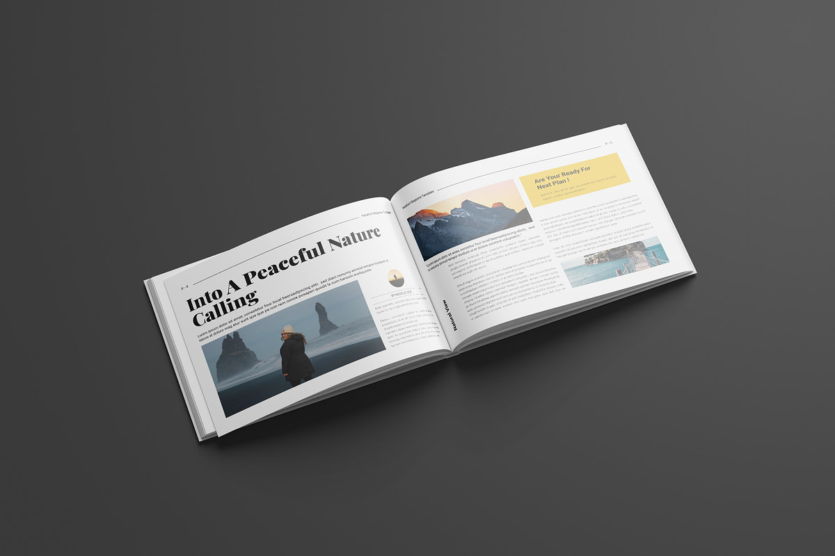 Travel & Vacation Magazine Landscape preview 7