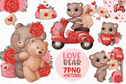 Valentine’s Day watercolour, an Animal Illustration by designs.svkl (Thumbnail 1 of 7)