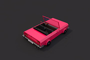 Low Poly Cabriolet, a Cars & Vehicle 3D Model by CreativeeArt (Thumbnail 3 of 8)