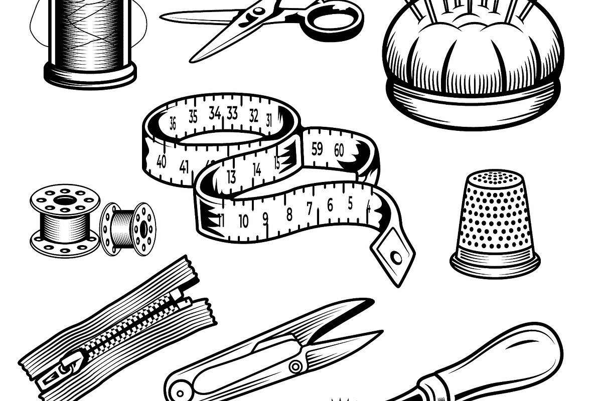 Collection of 11 high-demand sewing, an Object Illustration by LogosDen (Photo 2 of 3)