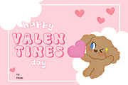 Cat and Dog Retro Groovy Font, a Handwritten Font by Babymimiart (Thumbnail 5 of 10)