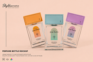 Perfume Bottles Mockup