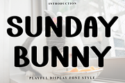 Sunday Bunny, a Script Font by FreshTypeINK (Thumbnail 1 of 6)