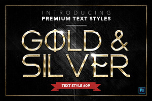 Gold & Silver 4 - 20 Text Styles